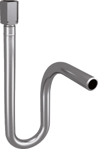 Wassersackr. 100bar, 1/2" U-Form / m. Spannmuffe u. Anschweißende, Stahl