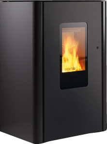 wodtke Primärofen Jack water+ / Stahl black, 10 kW