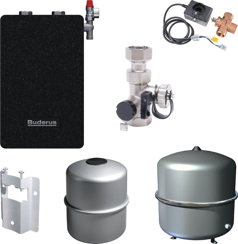 Pruduktbild: Buderus Logaplus MZ HW-Set, 3-WV 1 Zoll / HW-Set HYC25,BU-H50,BU-H18,Kappv., 3-WV