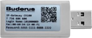 Pruduktbild: Logacool IP-Gateway CX100 / Konnektivität zur App MyBuderus
