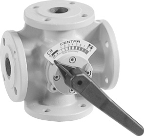 Honeywell Vierwege-Mischer ZR25FA / DN25, PN6, Grauguss, Flanschausführung