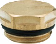 Blindstopfen, Messing vernickelt, 1/2" Blindstopfen, Messing vernickelt, 1/2"