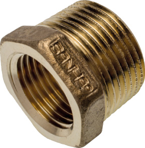Reduz.-Stück CuSi, Nr.3241, 1 1/2" x 1 / I/A mit Mehrkant, bleifrei