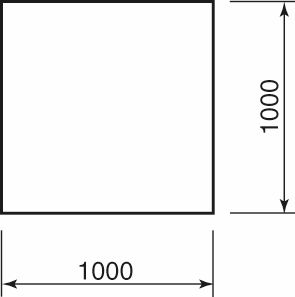 Wodtke Quadrat, Sicherheitsglas / 1000x1000x6, klar