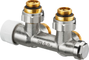 OV Anschlussarmatur "Multiblock T / 1/2"AG x 3/4"AG, 1-u.2-Rohr,Messing, Eck OV Anschlussarmatur "Multiblock T / 1/2"AG x 3/4"AG, 1-u.2-Rohr,Messing, Eck