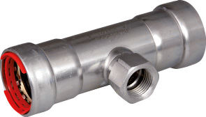 VSH PP T-Stück 1 1/2 xRp1 x1 1/2 / Power Press,Stahl C9418, PWR9400523