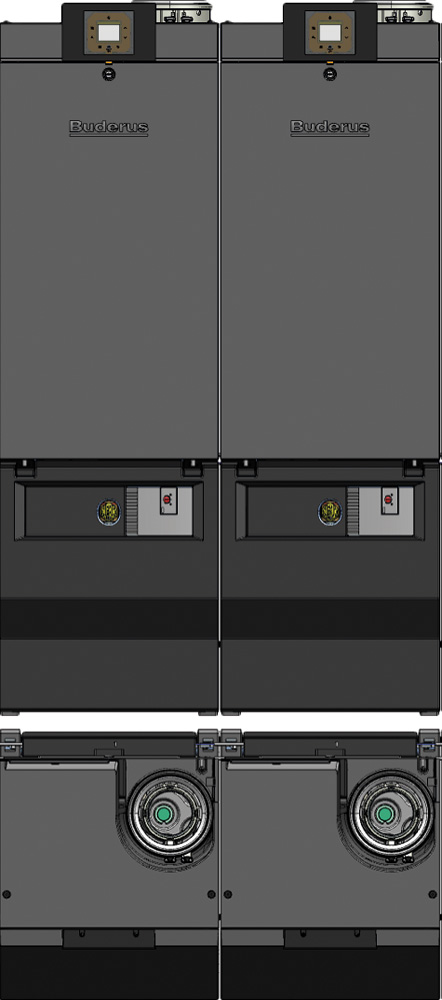 TL2 Kaskaden Set inklusive Isolierung / VL,RL, DN65, PN6, Gas DN50, R2
