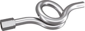 Wassersackr. 100bar, 1/2" Tompetenform / m. Spannmuffe u. Anschweißende, Stahl