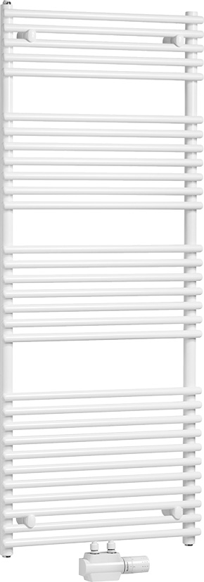 Logatrend Therm Q 1220 x 450mm / Kreuzverbund, Mittenanschluss, RAL 9016
