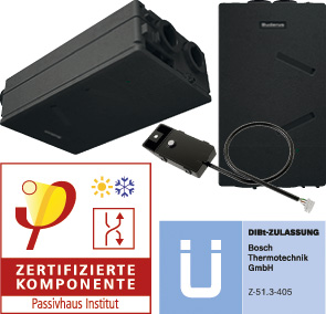 Buderus Logavent HRV156-100 K BS OR / Kompaktlüftungsgerät mit WRG