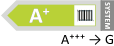 Effizienzklasse: A+ mit Energieskala: A+++ -> D Energielabel mit der Effizienzklasse A+ mit der Energieskala A+++ -> D