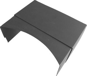 wodkte Rohrblende RB1 black / für Kaminöfen water+