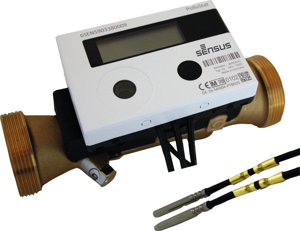 Sensus US-Zähler WMZ PolluStat qp 0,6 B / DN15 L:110 AG3/4" PN16 45/5,2 wMBus