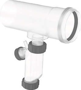 Kondensatablauf PP d:80 mit Siphon