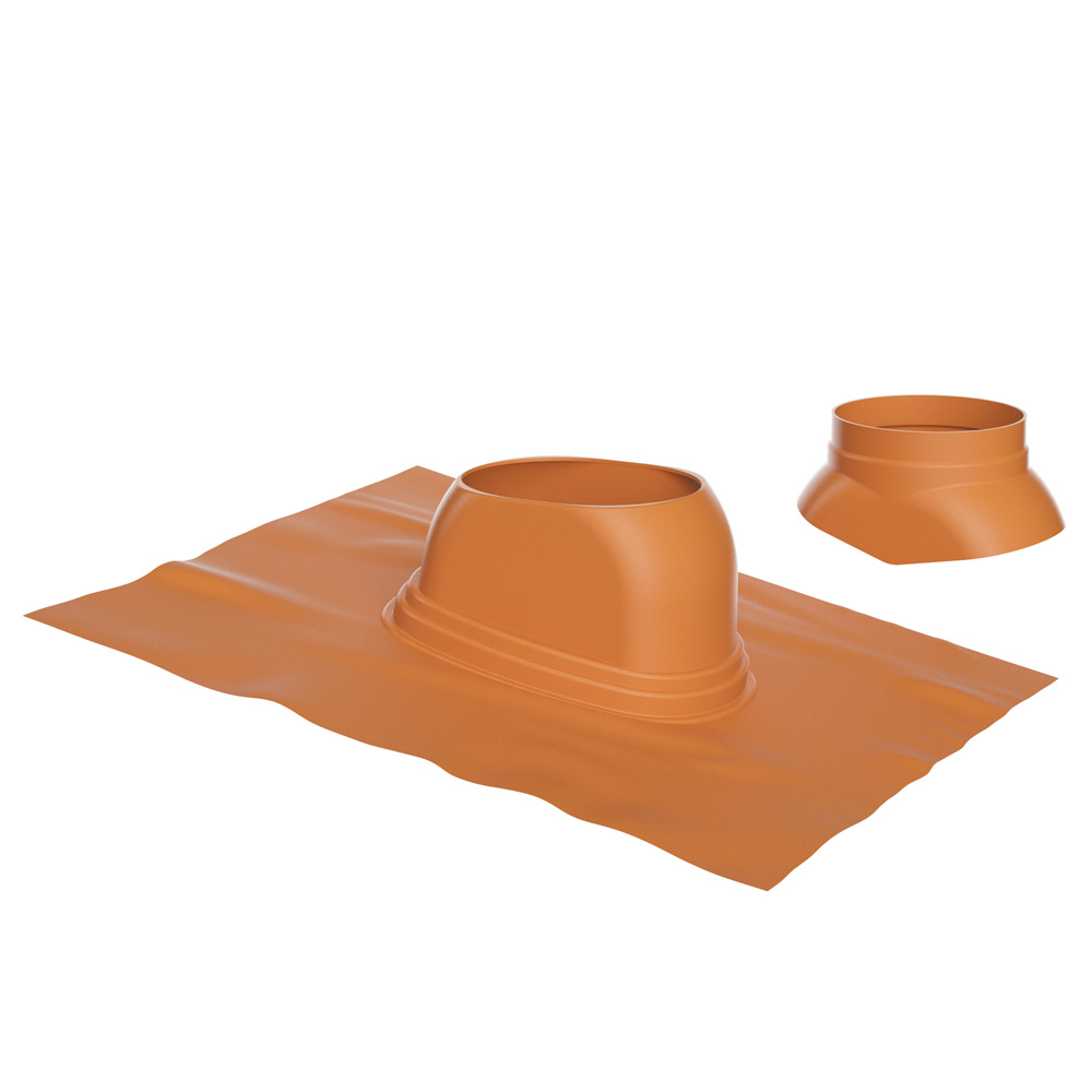 Dachziegel d:166, 5-25 Grad rot