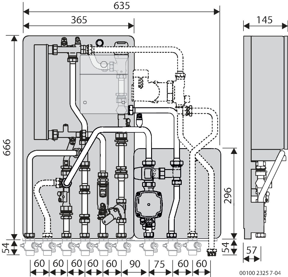 Buderus Logamax kompakt WS160.3-35 E mit / Zubehör MAPL, Modul gemischter Heizkreis