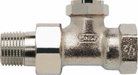 Honeywell Verschraubung Verafix-E / 1/2" Durchgang, Rotguss vernickelt Honeywell Verschraubung Verafix-E / 1/2" Durchgang, Rotguss vernickelt