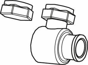 DIN-Adapter für Logatrend VC / zum Austausch von DIN-Radiatoren