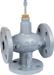 Resideo Dreiwegeventil XF-B / Grauguss, PN16, Flansch DN100, kvs 140 Resideo Dreiwegeventil XF-B / Grauguss, PN16, Flansch DN100, kvs 140