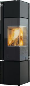 wodkte Kaminofen Club 11 black 5 kW / drehbar, mit Wärmespeicher