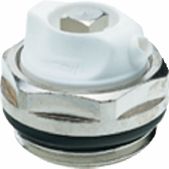 Entlüftungsventil 1/2" m.drehbarer Kappe / Messing vernickelt