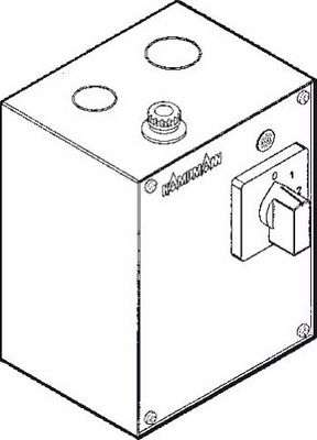 Pruduktbild: KM 2-Stufen-Drehstromschalter / mit Raumthermostat-Anschl., Typ 30049