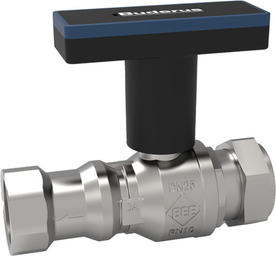 Logafix Kugelhahn 1" mit SKB, Klemmr. / mit Schwerkraftbremse
