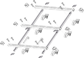Aufdach Grund-Set hohe Lasten SKY-C/T-s / Aufdach Grund-Set hohe Lasten SKY-C/T-s