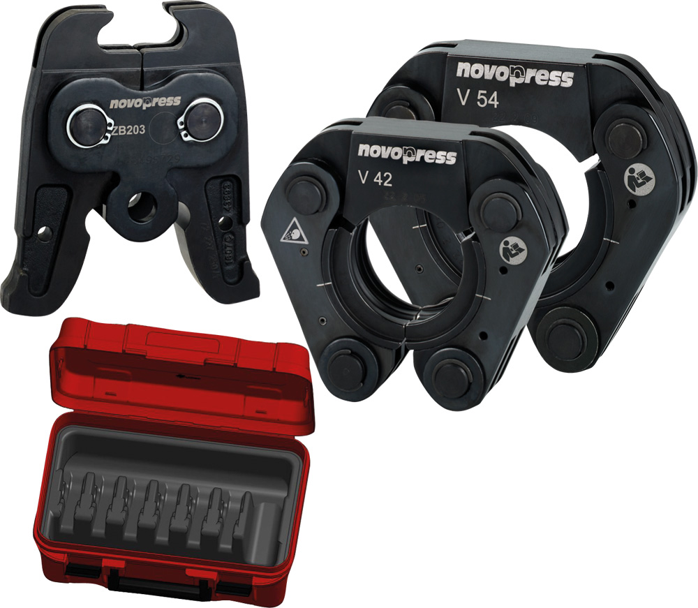 Novopress Press-Set- Schlinge V42+54 mm / ür ECO/ACO 203, Koffer Z-Backe V Kontur Novopress Press-Set- Schlinge V42+54 mm / ür ECO/ACO 203, Koffer Z-Backe V Kontur