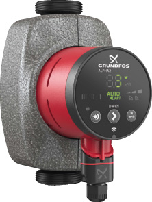 ALPHA2 25-40 130 1x230V / GRUNDFOS Elektr. geregelte Umwälzpumpe ALPHA2 25-40 130 1x230V / GRUNDFOS Elektr. geregelte Umwälzpumpe