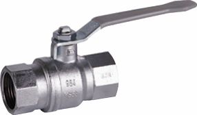 G.Bee Durchgangskugelhahn 1 1/2",Ms / f.Gas u.Trinkwasser m.Hebelgriff 984D