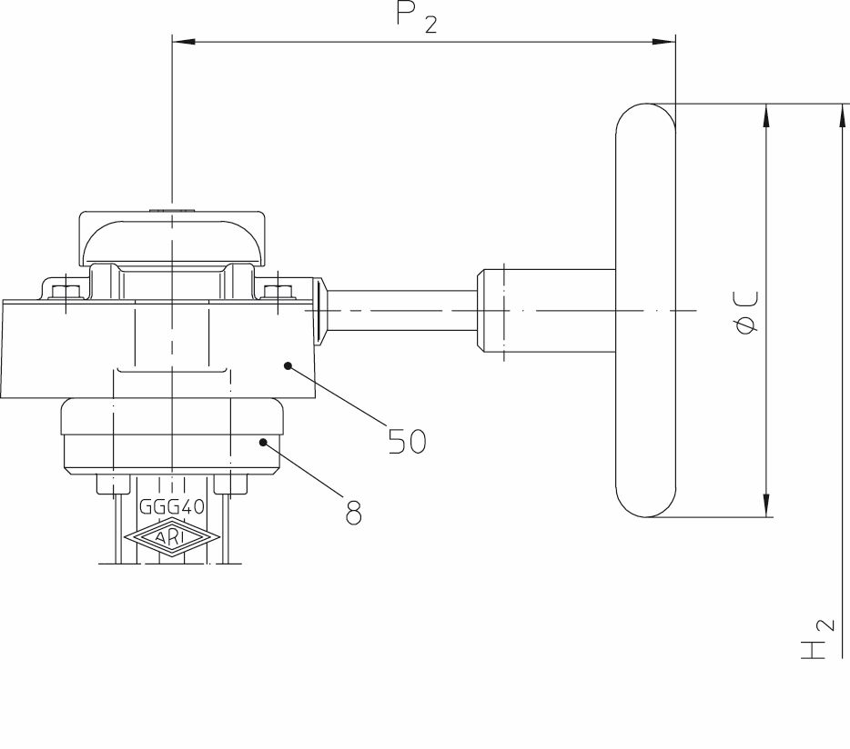 ARI-GESA-22013,DN125,PN16,EN-JS1030 / Schneckenradgetr.,Scheibe Edelstahl,EPDM