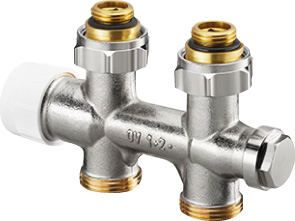 OV Anschlussarmatur "Multiblock T / 1/2"AG x 3/4"AG, 1-u.2-Rohr, Messing, Dg OV Anschlussarmatur "Multiblock T / 1/2"AG x 3/4"AG, 1-u.2-Rohr, Messing, Dg