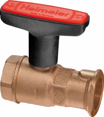 HEIMEIER Pumpen-Kugelhahn Globo P-S PN16 / 1 1/4"x1", RG, max. 120 Grad C HEIMEIER Pumpen-Kugelhahn Globo P-S PN16 / 1 1/4"x1", RG, max. 120 Grad C